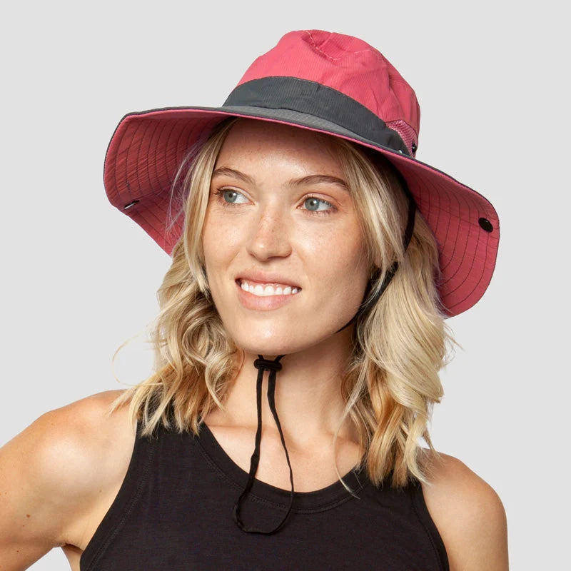 Sun Hat UPF 50 Wide Brim Ponytail Hole