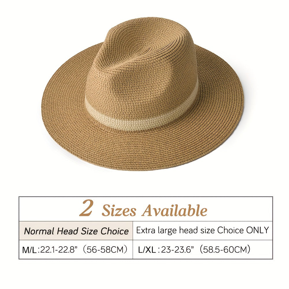 Sun Hat Wide Brim Breathable Paper Fiber UV Protection