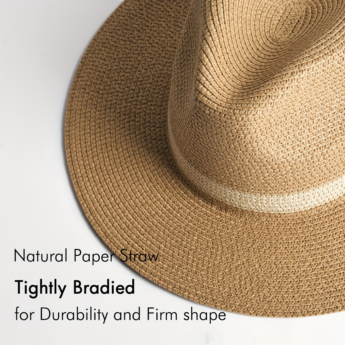 Sun Hat Wide Brim Breathable Paper Fiber UV Protection
