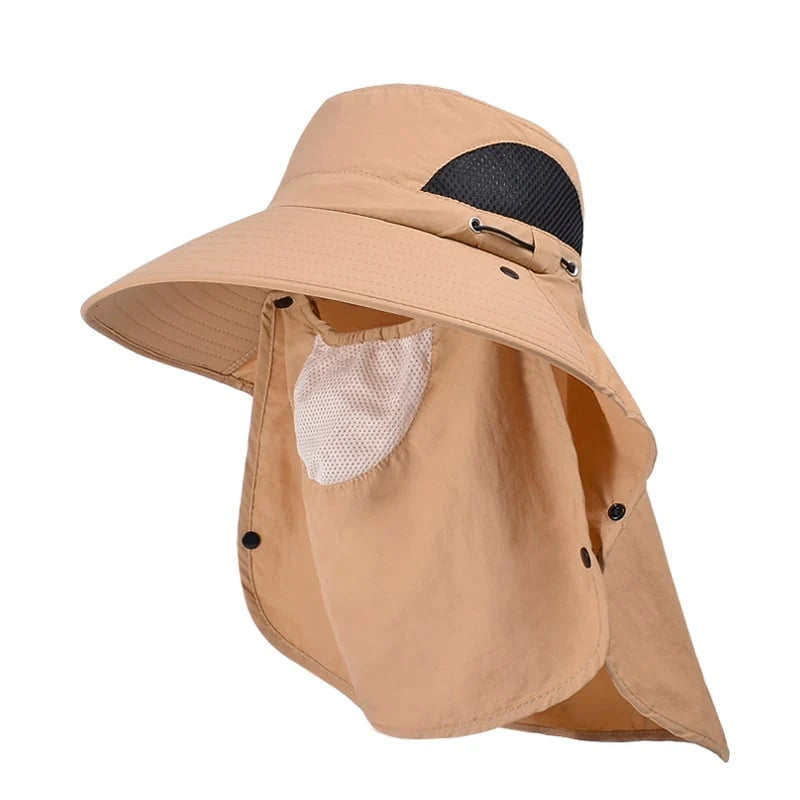 Sun Hat Wide Brim Detachable Neck & Face Shield