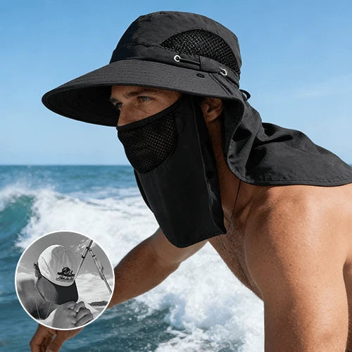 Sun Hat Wide Brim Detachable Neck & Face Shield