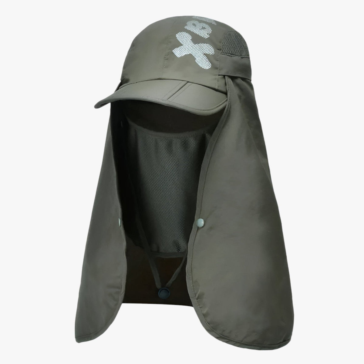 Sun Hat Wide Brim UV Protection Detachable Neck Flap