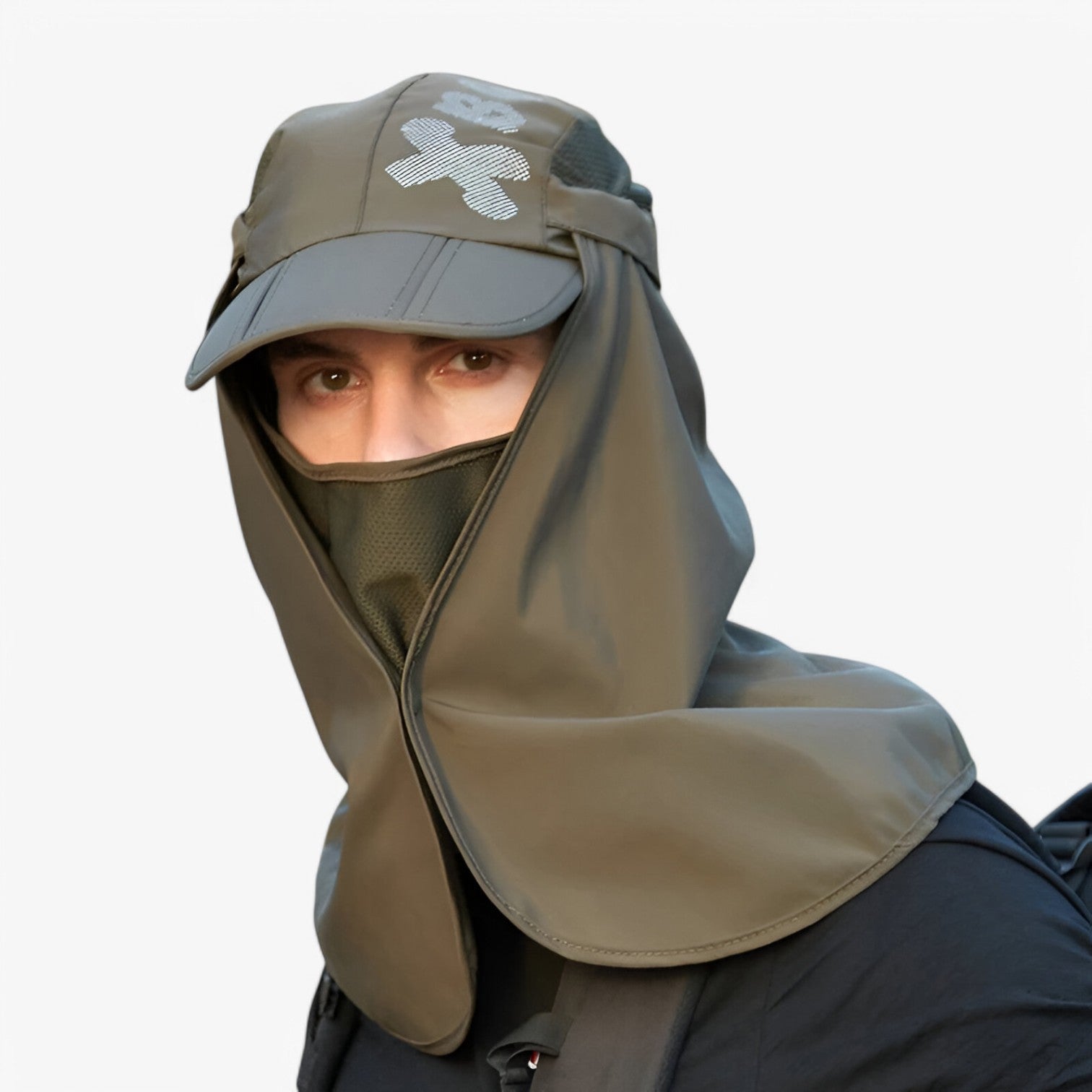 Sun Hat Wide Brim UV Protection Detachable Neck Flap