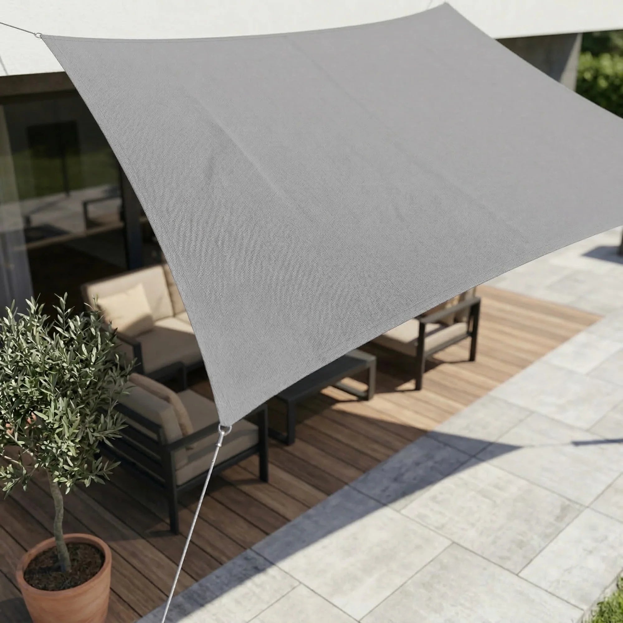 Sun Sail Rectangular Waterproof Polyester UV Protection