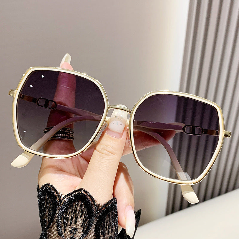 Sunglasses Oversized 100% UV Protection Lightweight Metal Frame