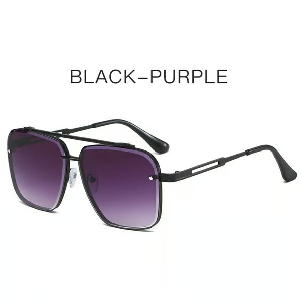 Sunglasses Oversized Retro Metal UV400 Protection