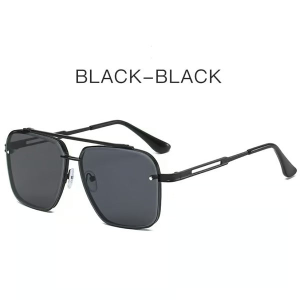 Sunglasses Oversized Retro Metal UV400 Protection