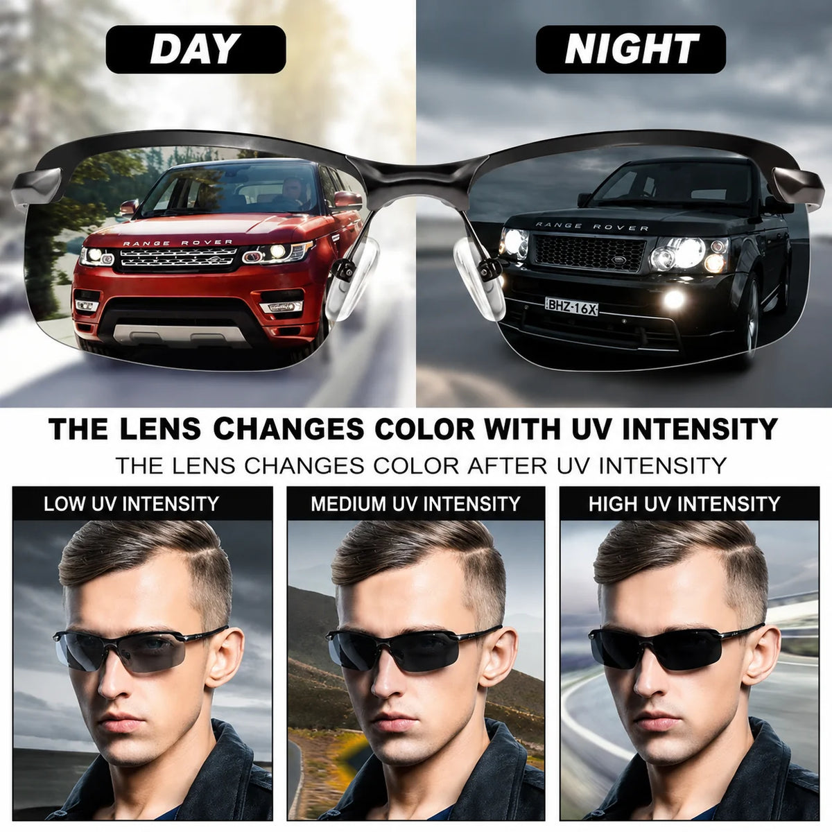Sunglasses Photochromic Polarized UV400