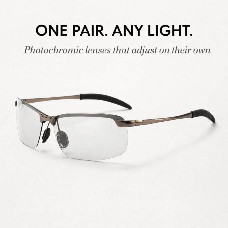 Sunglasses Photochromic & Polarized UV400 Aluminum Frame