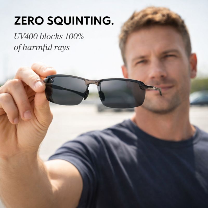 Sunglasses Photochromic & Polarized UV400 Aluminum Frame