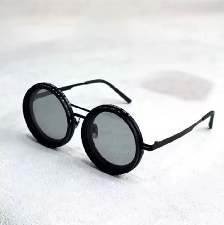 Sunglasses Retro Round Lenses UV400 Lightweight