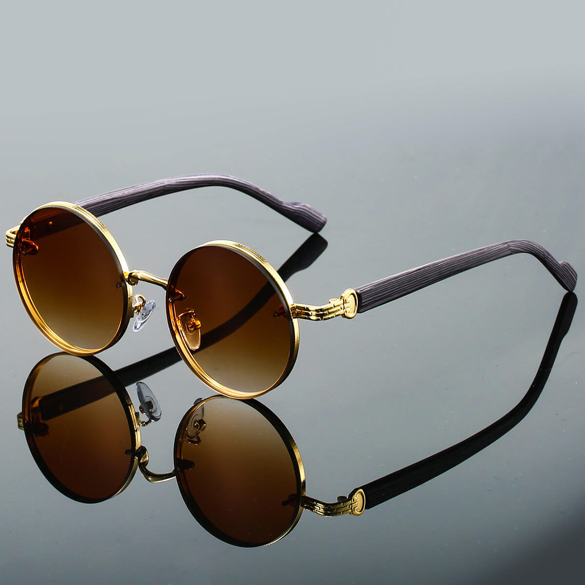 Sunglasses Retro Round UV400 Lightweight Metal Frame