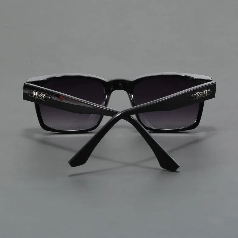 Sunglasses Retro Square Frame UV400 Protection & Scratch-Resistant Lenses
