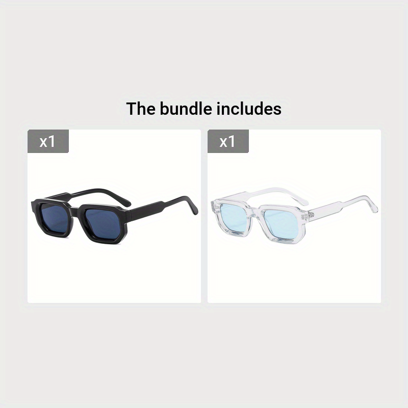 Sunglasses Retro Square Lightweight & Shatterproof UV Protection
