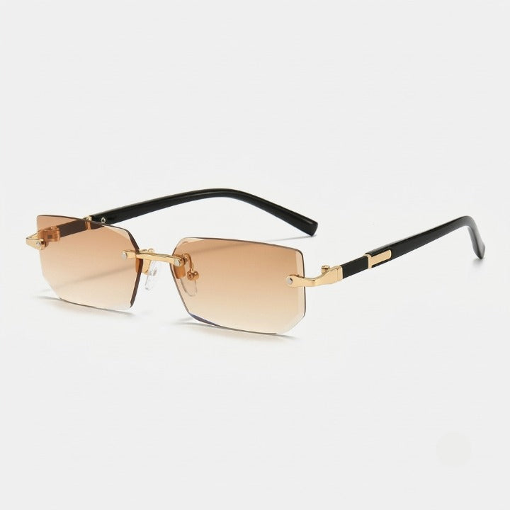 Sunglasses Rimless Rectangular UV400 Lightweight