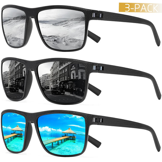 Sunglasses Set Polarized 100% UV Set of 3