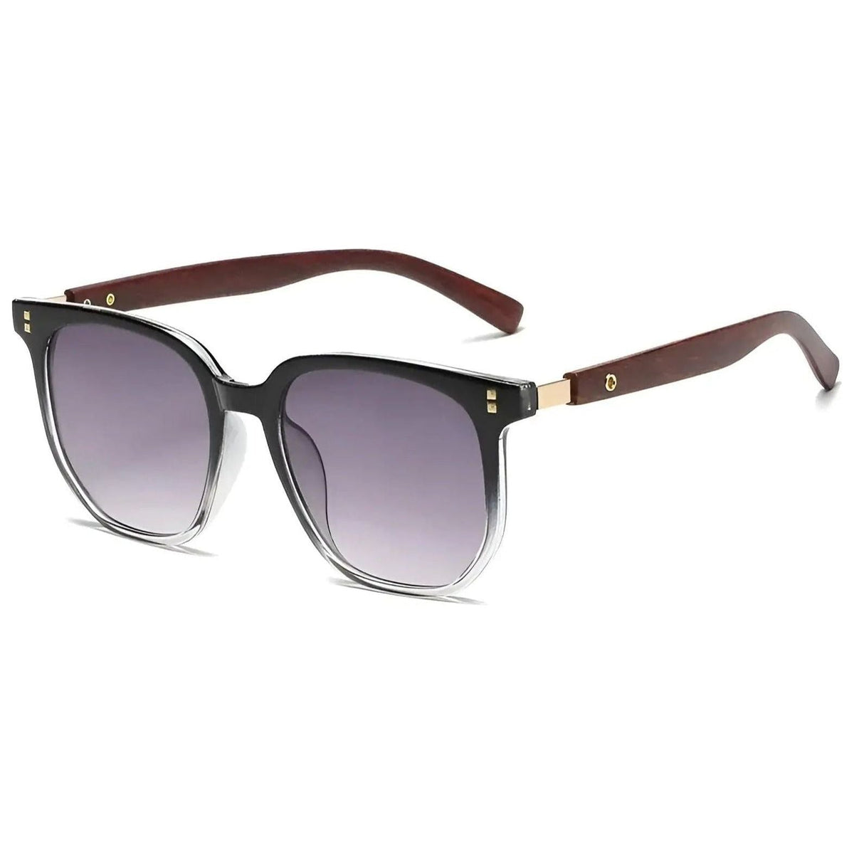 Sunglasses Square Retro Frame UV400 Protection Adjustable Fit