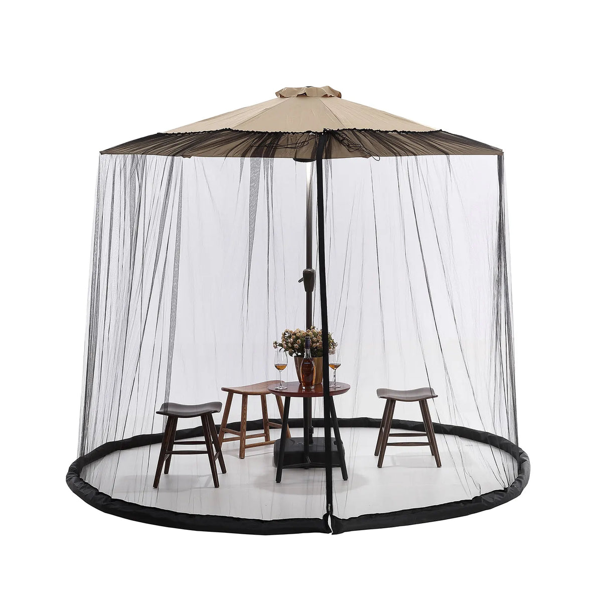 Sunshade Insect Net Fine Mesh Polyester Water-Fillable Ring
