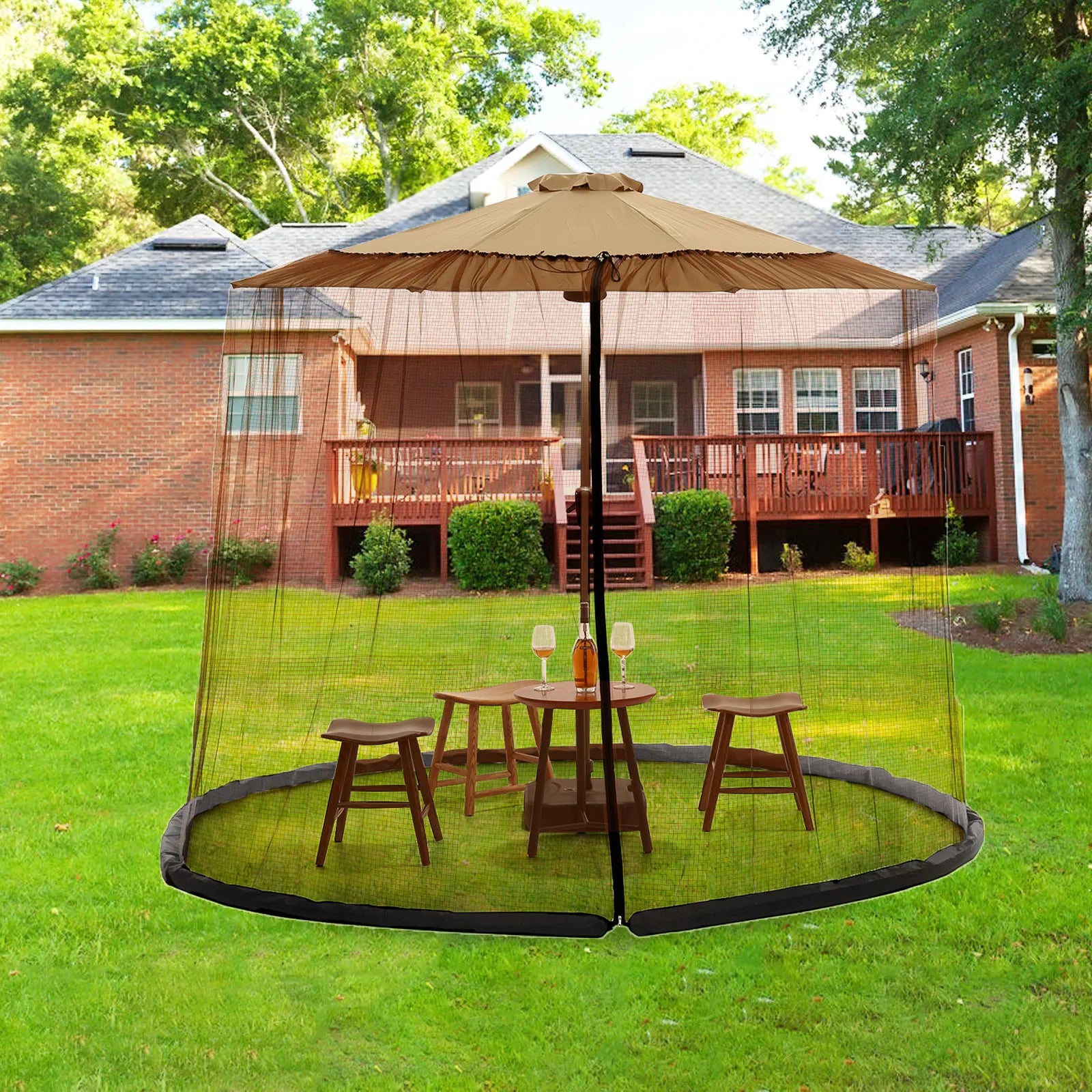 Sunshade Insect Net Fine Mesh Polyester Water-Fillable Ring