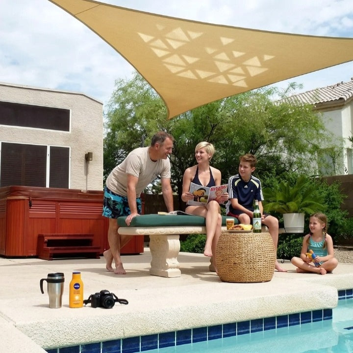 Sunshade Sail Triangular UV Blocking Polyester