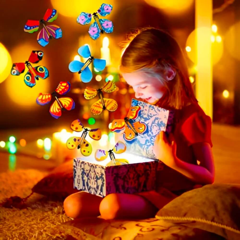 Surprise Box Wind-Up Butterflies Set of 5
