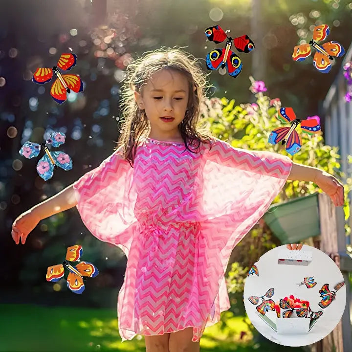 Surprise Butterflies Wind-Up Reusable Set of 10