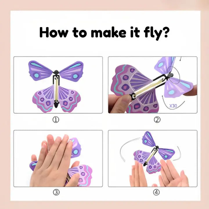 Surprise Butterflies Wind-Up Reusable Set of 10