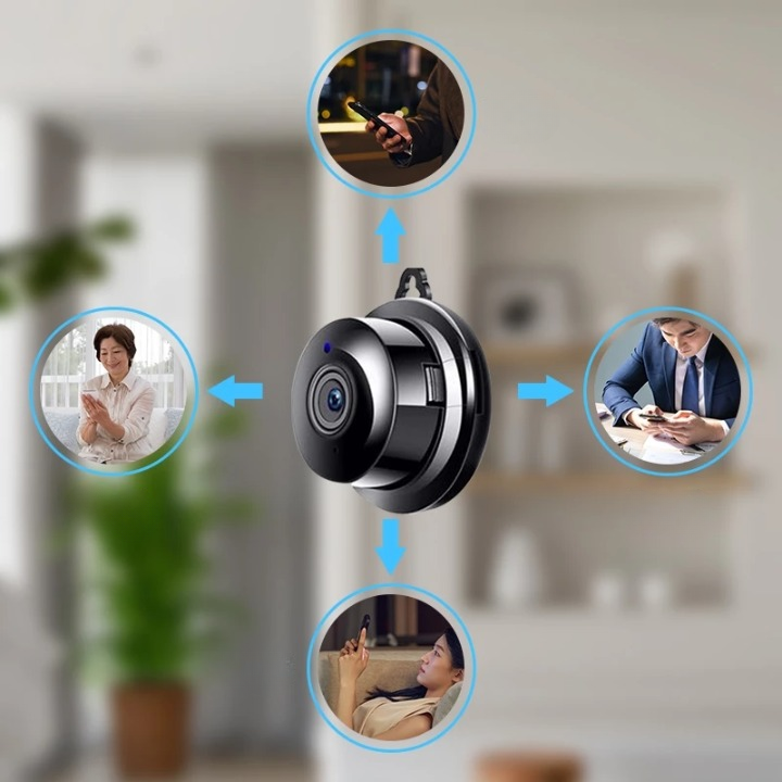 Surveillance Camera Full HD 1080p Night Vision Magnetic Mount