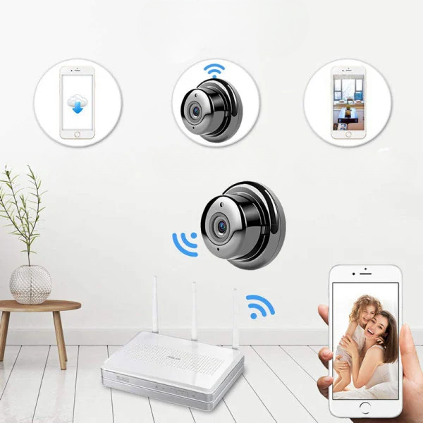 Surveillance Camera Full HD 1080p Night Vision Magnetic Mount