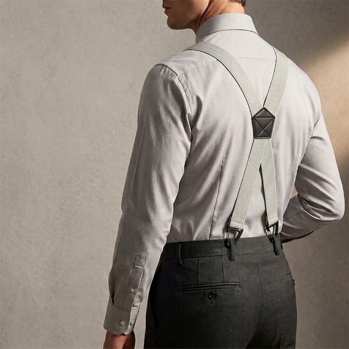Suspenders Wide 1.5 Inch Metal Hook Clips Adjustable
