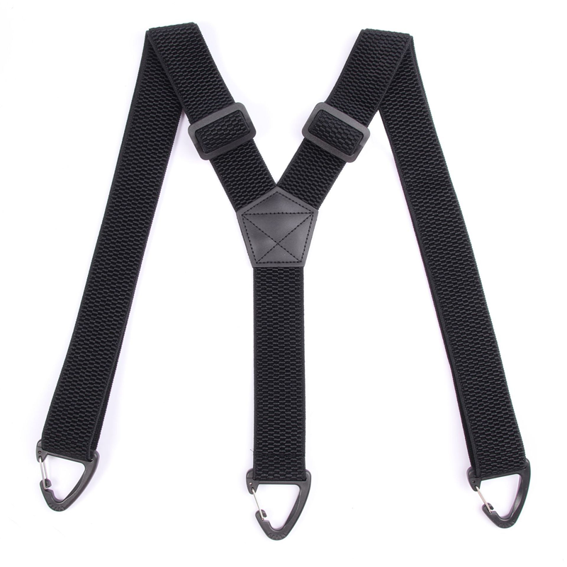 Suspenders Wide Padded Y-Back Adjustable Fit & Metal Clips