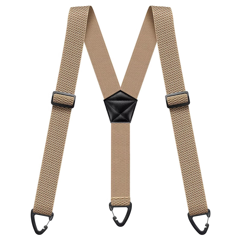 Suspenders Wide Padded Y-Back Adjustable Fit & Metal Clips