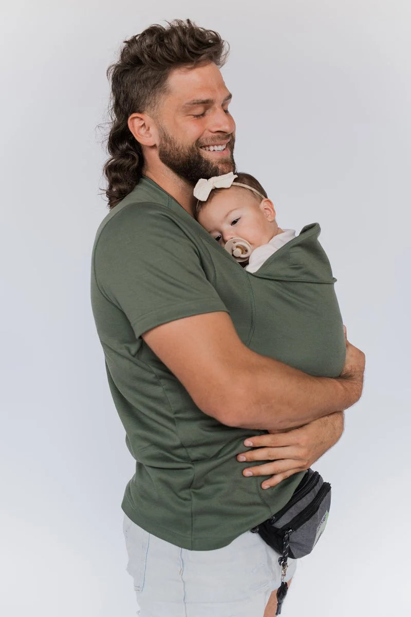 Swaddle Shirt Ergonomic Front Carry No Wrapping Breathable Stretch