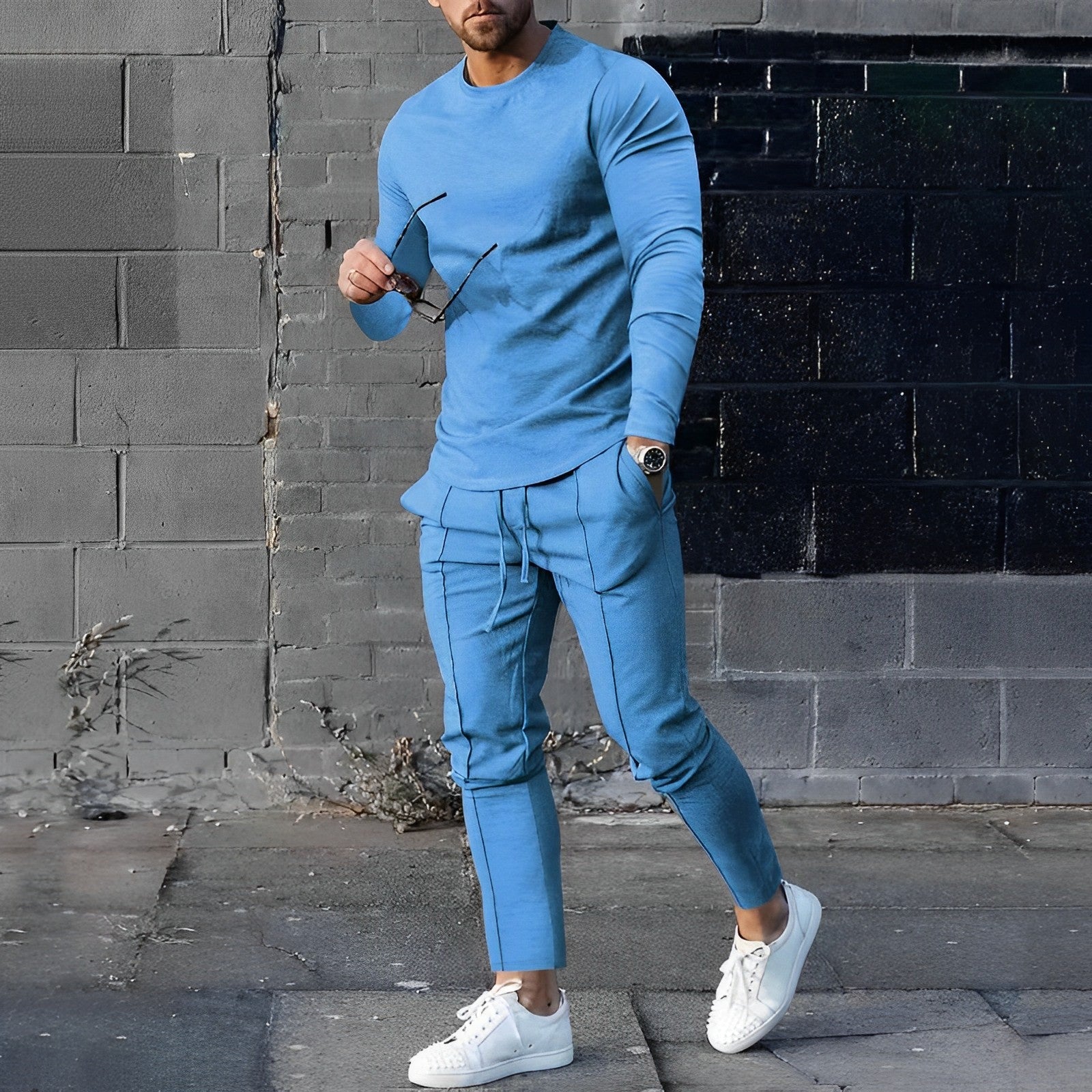 Sweater & Pants Set Lightweight Breathable Moisture-Wicking