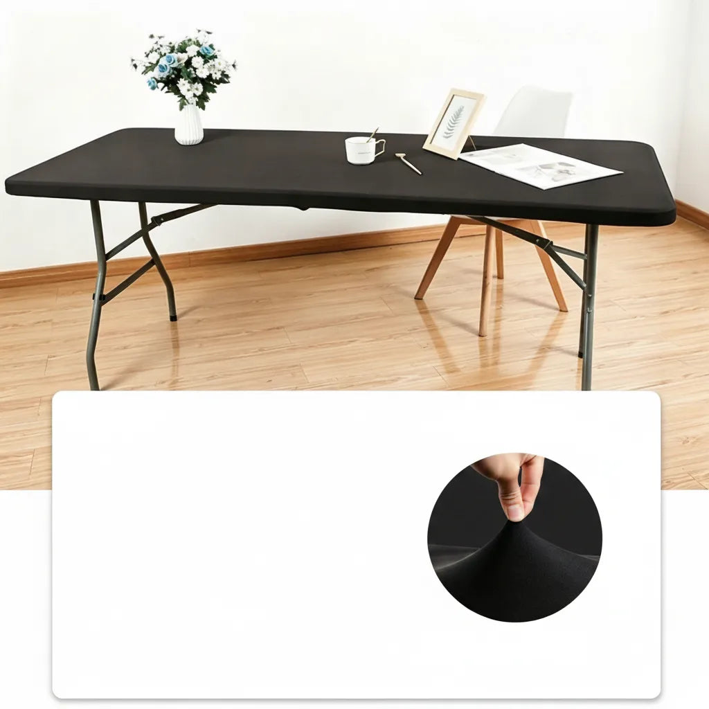 Table Cover Elastic Edges Water-Repellent & Machine-Washable