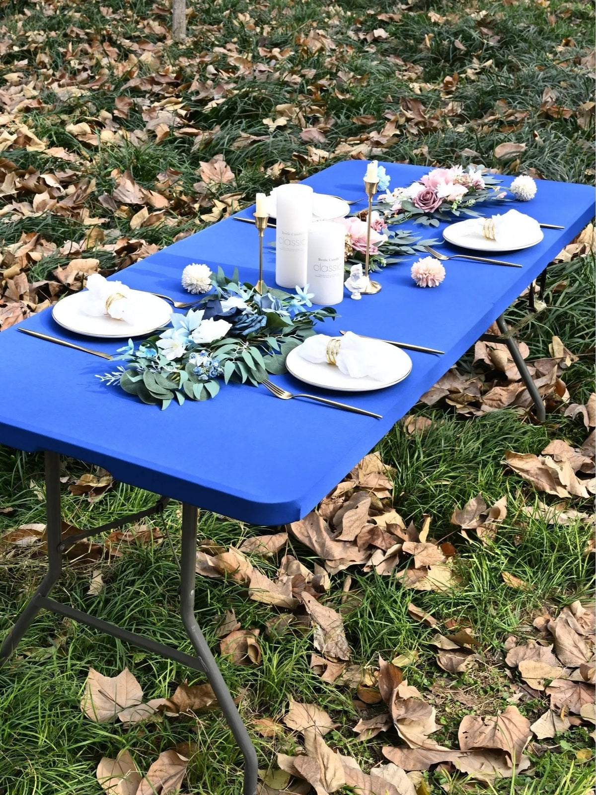 Table Cover Rectangular Elastic Stretch Fit Water-Repellent