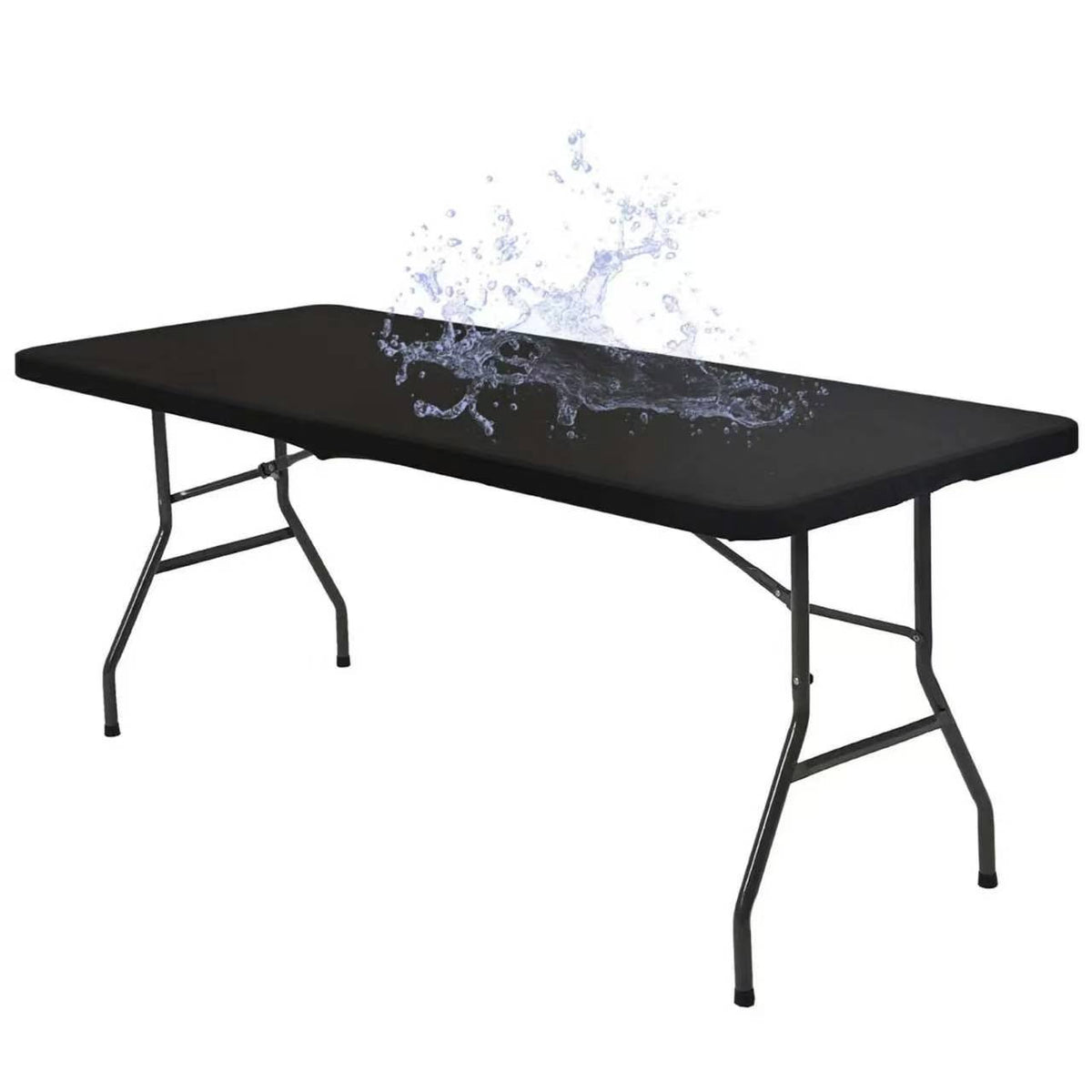 Table Cover Rectangular Elastic Stretch Fit Water-Repellent