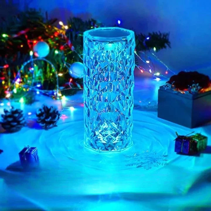 Table Lamp Acrylic Crystal 16 Color Touch & Remote