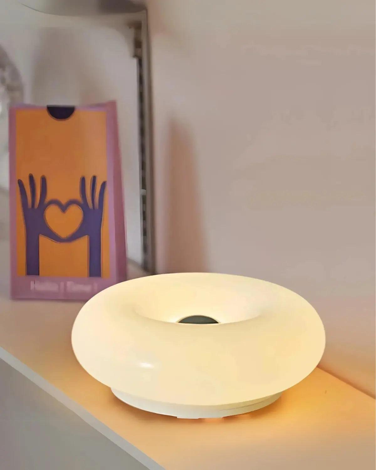 Table Lamp Donut Design Warm Diffuse LED Energy-Saving