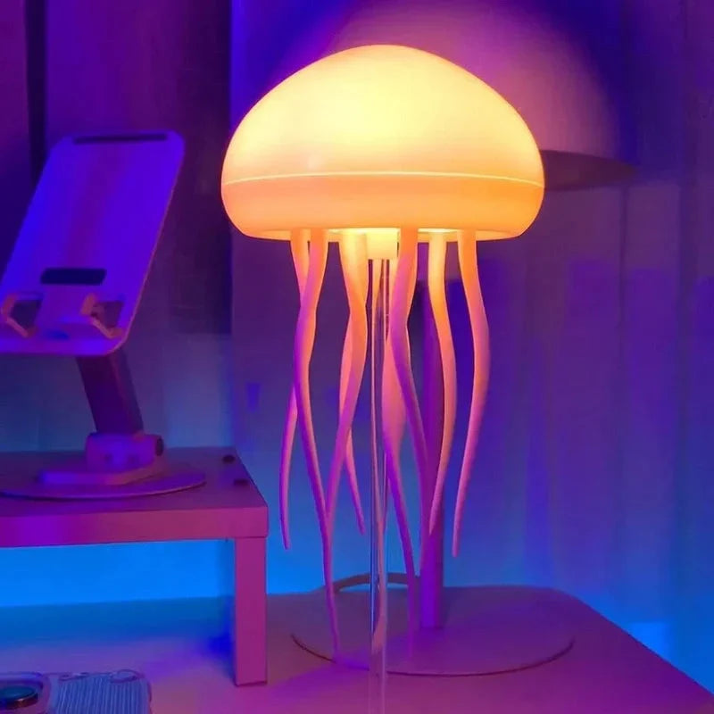 Table Lamp Jellyfish Color-Changing Touch & Sound Reactive