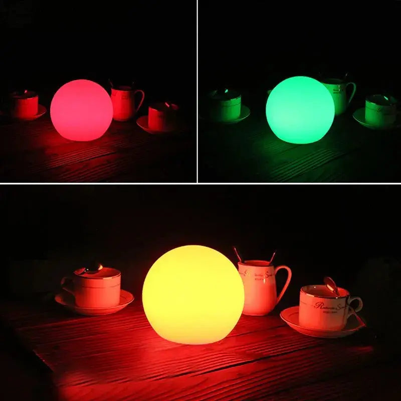 Table Lamp LED Globe 16 Colors & Remote