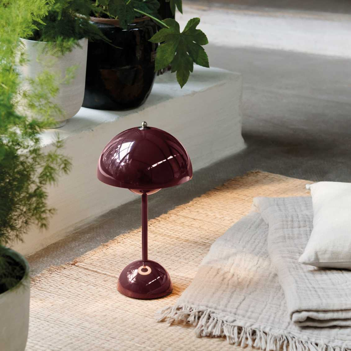 Table Lamp Mushroom Dimmable USB Rechargeable