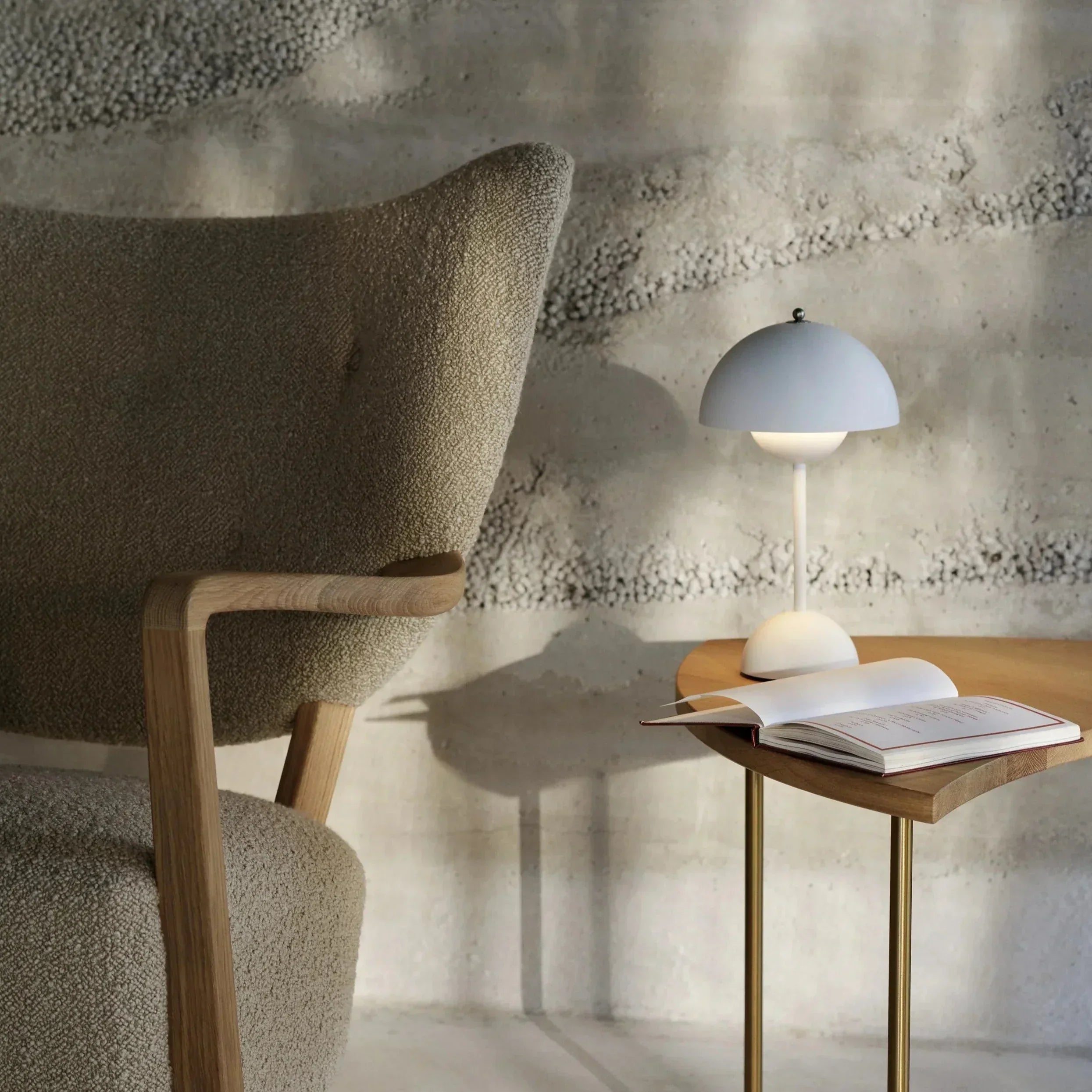 Table Lamp Mushroom Dimmable USB Rechargeable