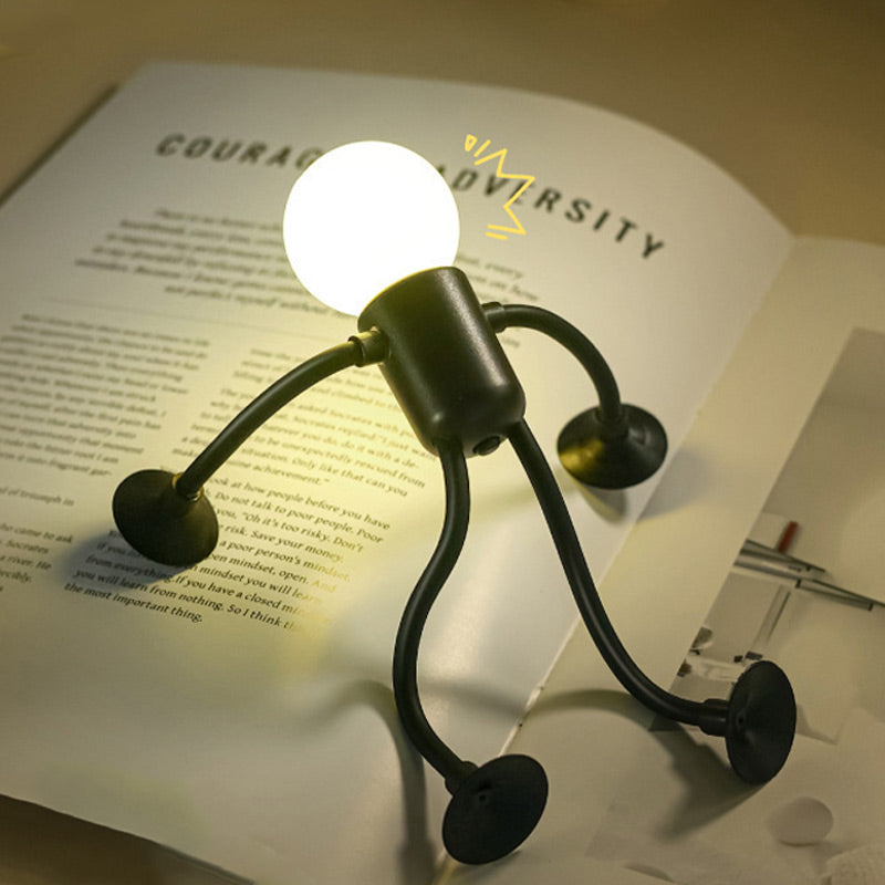 Table Lamp Playful Robot Design Energy-Efficient LED