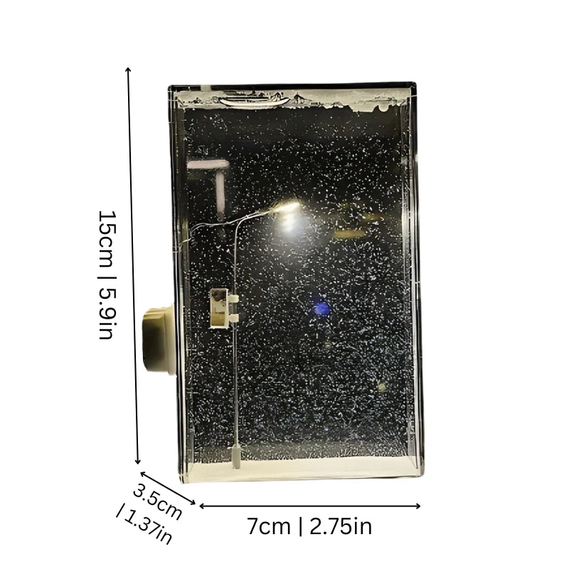 Table Lamp Snowfall Effect Warm Ambient Light