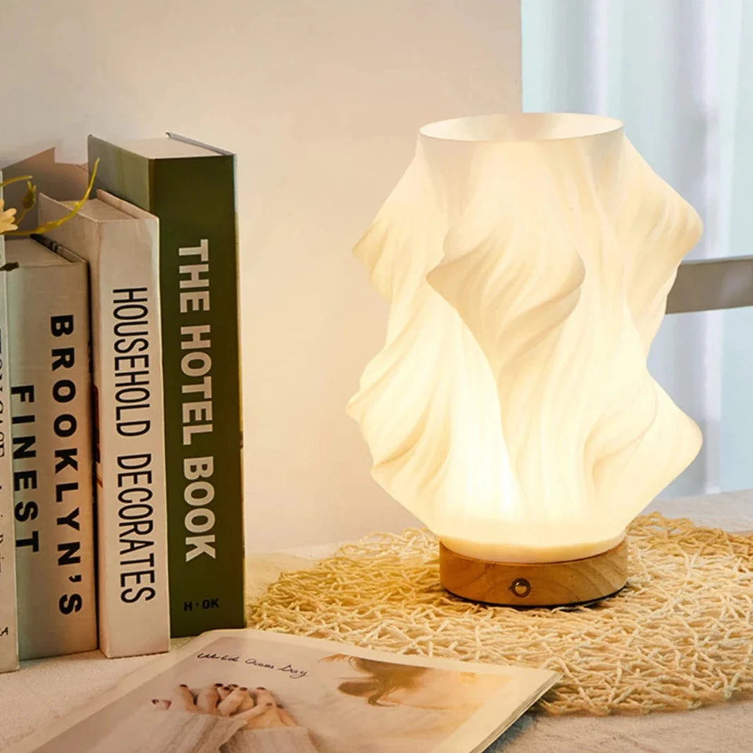 Table Lamp Wave Design Integrated LED