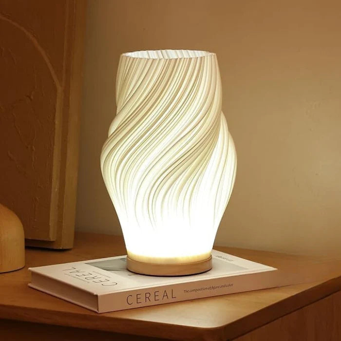 Table Lamp Wave Design Integrated LED