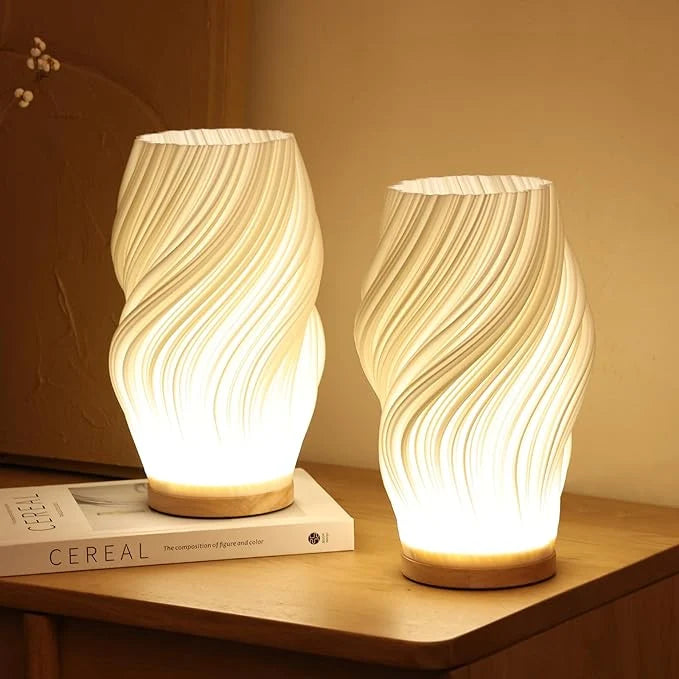 Table Lamp Wave Design Integrated LED