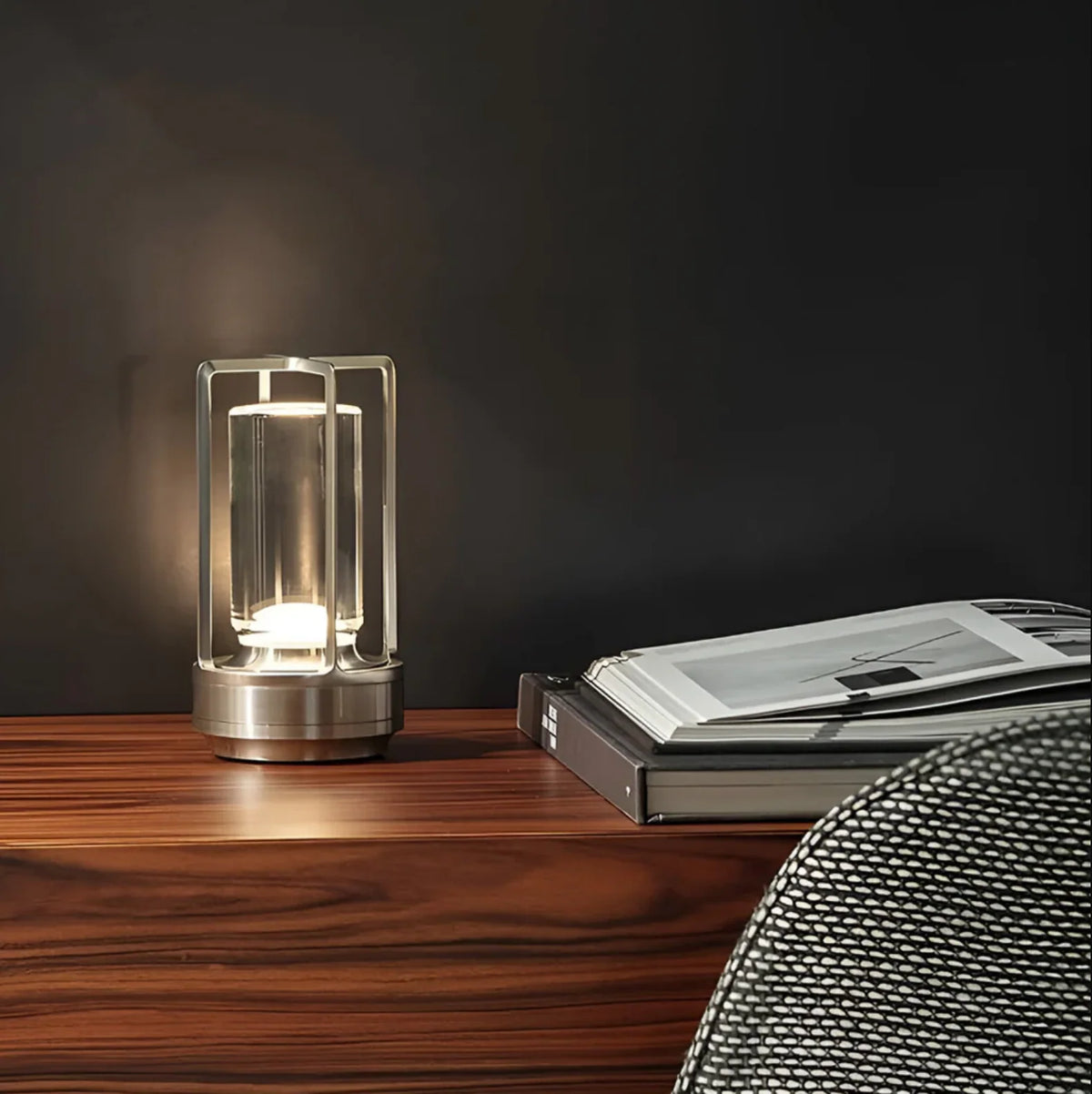 Table Lamp Wireless USB-C Rechargeable 3-Color Touch Dimmer