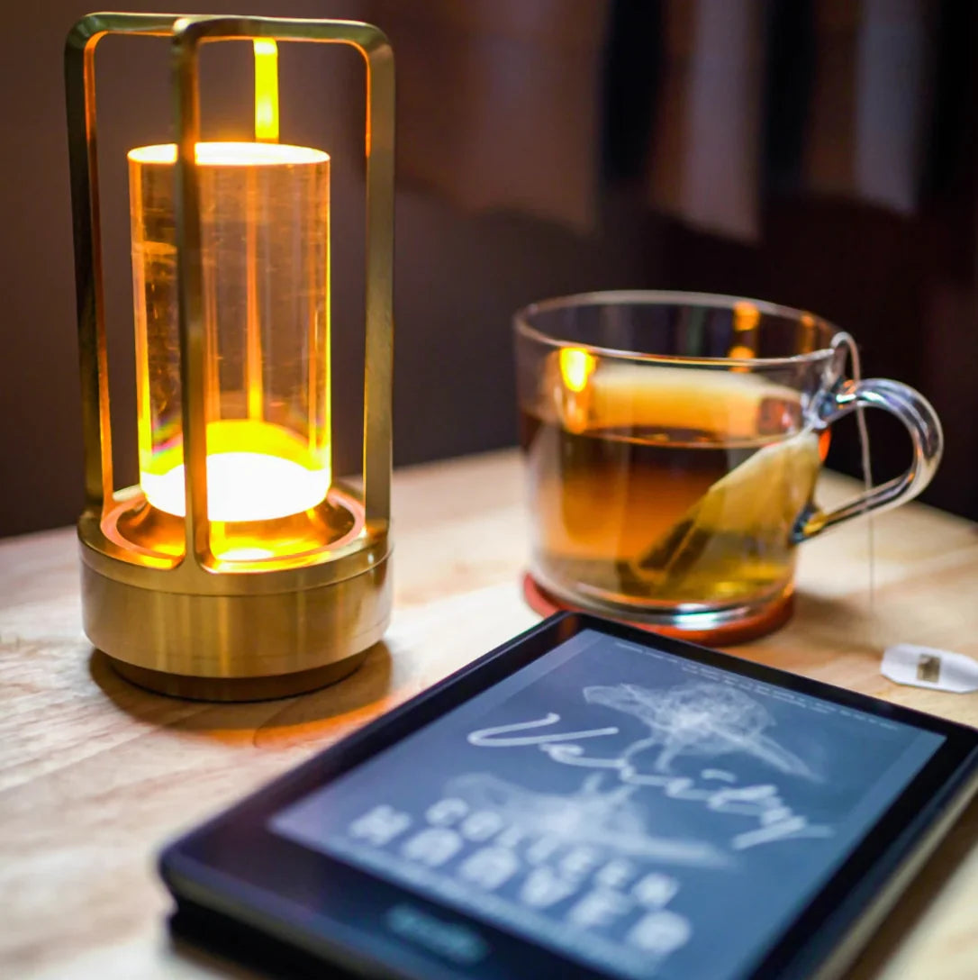 Table Lamp Wireless USB-C Rechargeable 3-Color Touch Dimmer